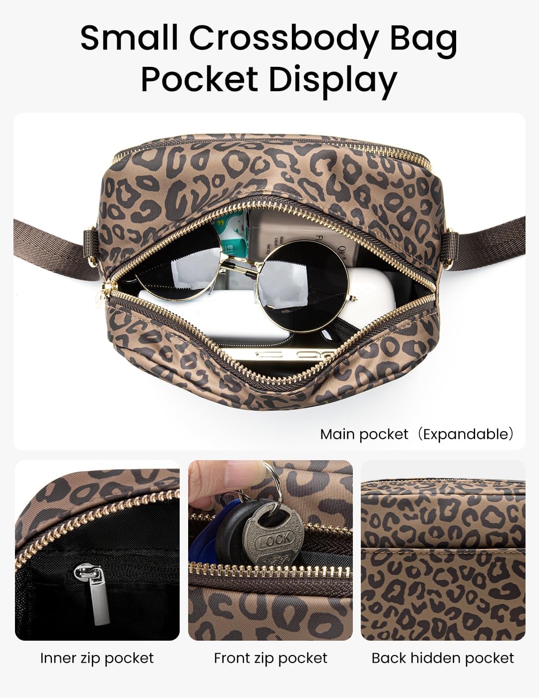 MEXS Small Crossbody Bags for Women, Mini Casual Cross Body Bag Travel Purse, Adjustable Strap Shoulder Handbags Wallet