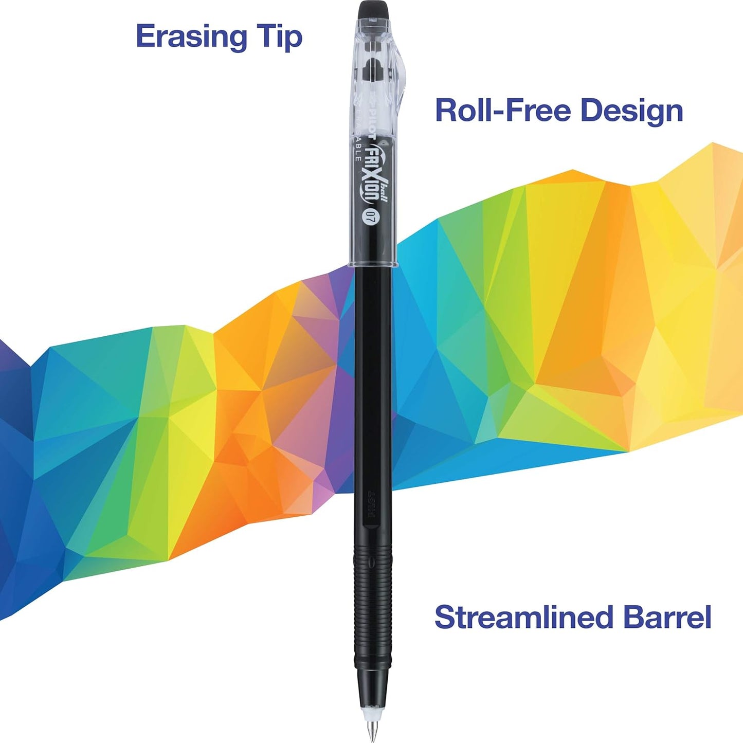Pilot Frixion ColorSticks Erasable Gel Ink Pens, Fine Point (0.7mm), Assorted, 10 Count (32454)