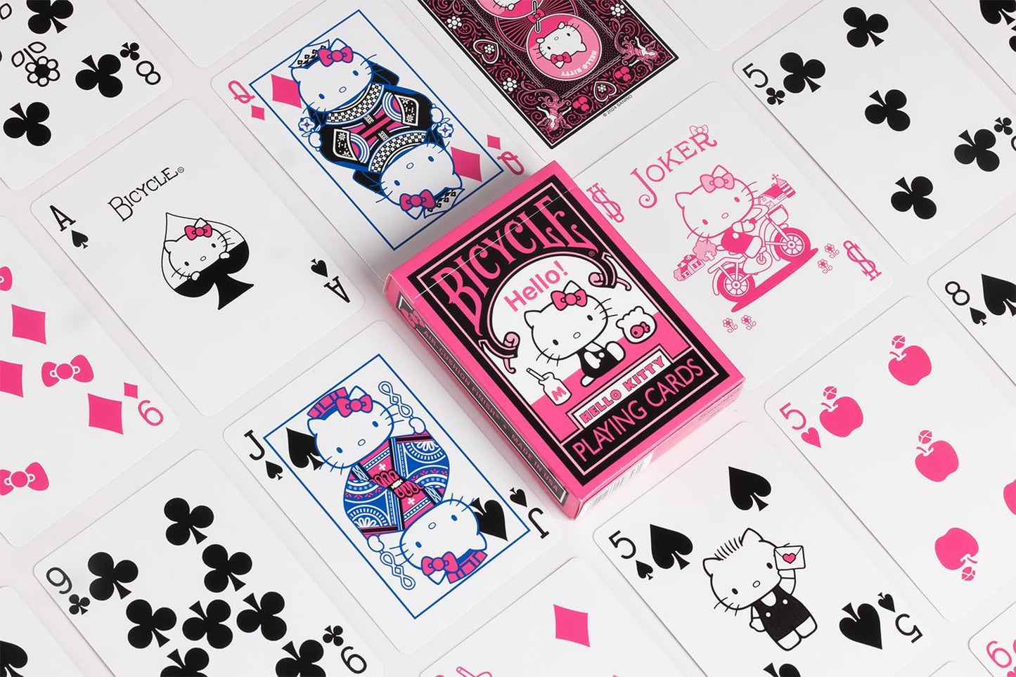 Bicycle Hello Kitty Playing Cards, Black & Pink, 1 Deck