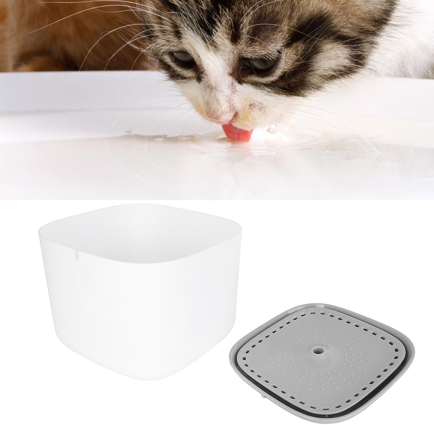 Automatic Pet Water Fountain, 3L Capacity, Circulating Filtration, Detachable Design, with Non Slip Base, for Cats and Dogs