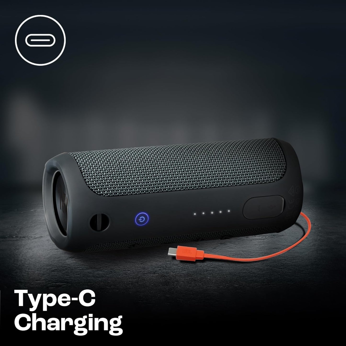 JBL Flip Essential 2 - Portable Bluetooth Speaker, powerful sound and deep bass, IPX7 waterproof, 10 hours of playtime for home, outdoor and travel (Gun Metal)