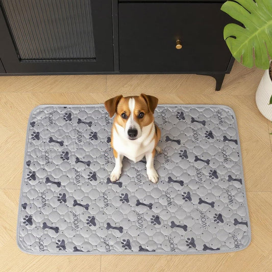 Forher Washable Pee Pads for Dogs 1 PC Reusable Puppy Pads Pet Training Pads, Waterproof Dog Pee Pads for Crate, Whelping Pad, Non-Slip Protects Against Urine Leakage (S（19.7*12.6in）)