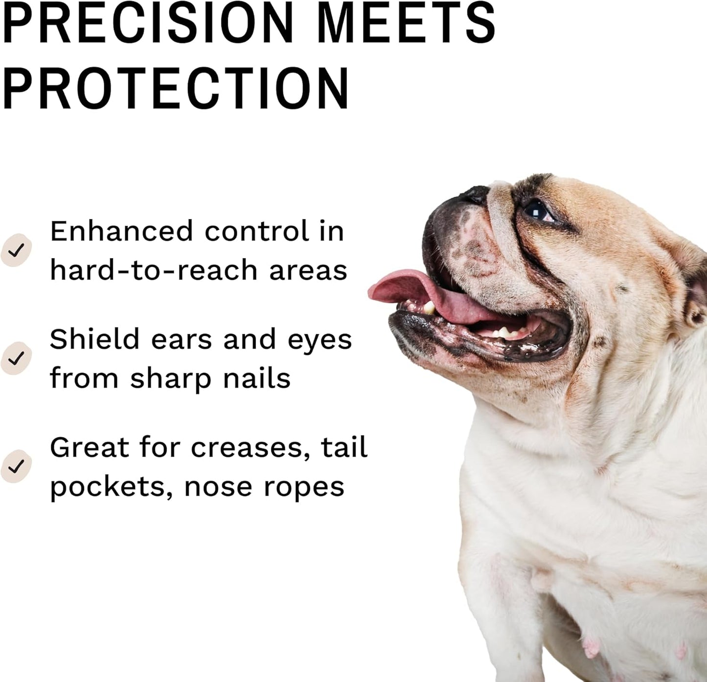Eye Envy Finger Mitts Clean Dog Ears & pet tears. Use Tear Stain Solution or Ear Cleaner. Gently Remove Crusts, Earwax & Debris. Soft Fabric Finger cots. 40 Count.