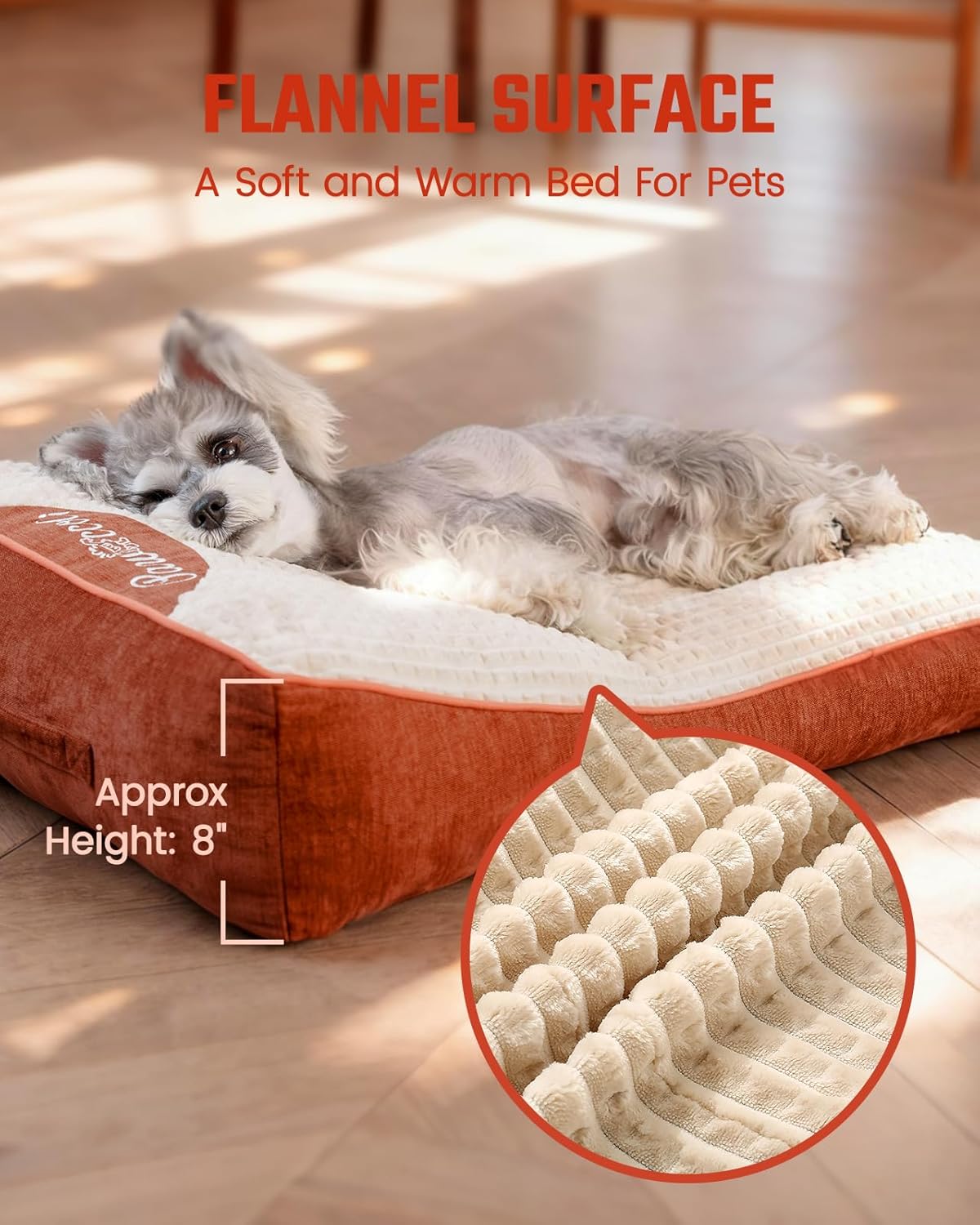 Orthopedic Dog Bed,Cat Beds for Indoor Cats - Comfy Flat Puppy Beds with Removable Washable Cover, Small Dog Bed, Pet Mat Suitable for Pet Up to 30 lbs(30''×20''×5'')