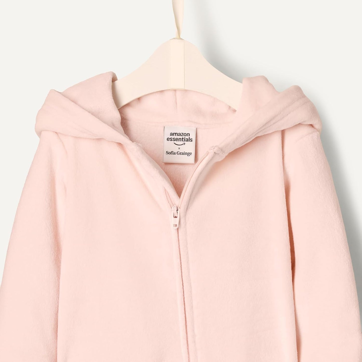 Amazon Essentials x Sofia Grainge Unisex Babies' Velour Hooded Coverall