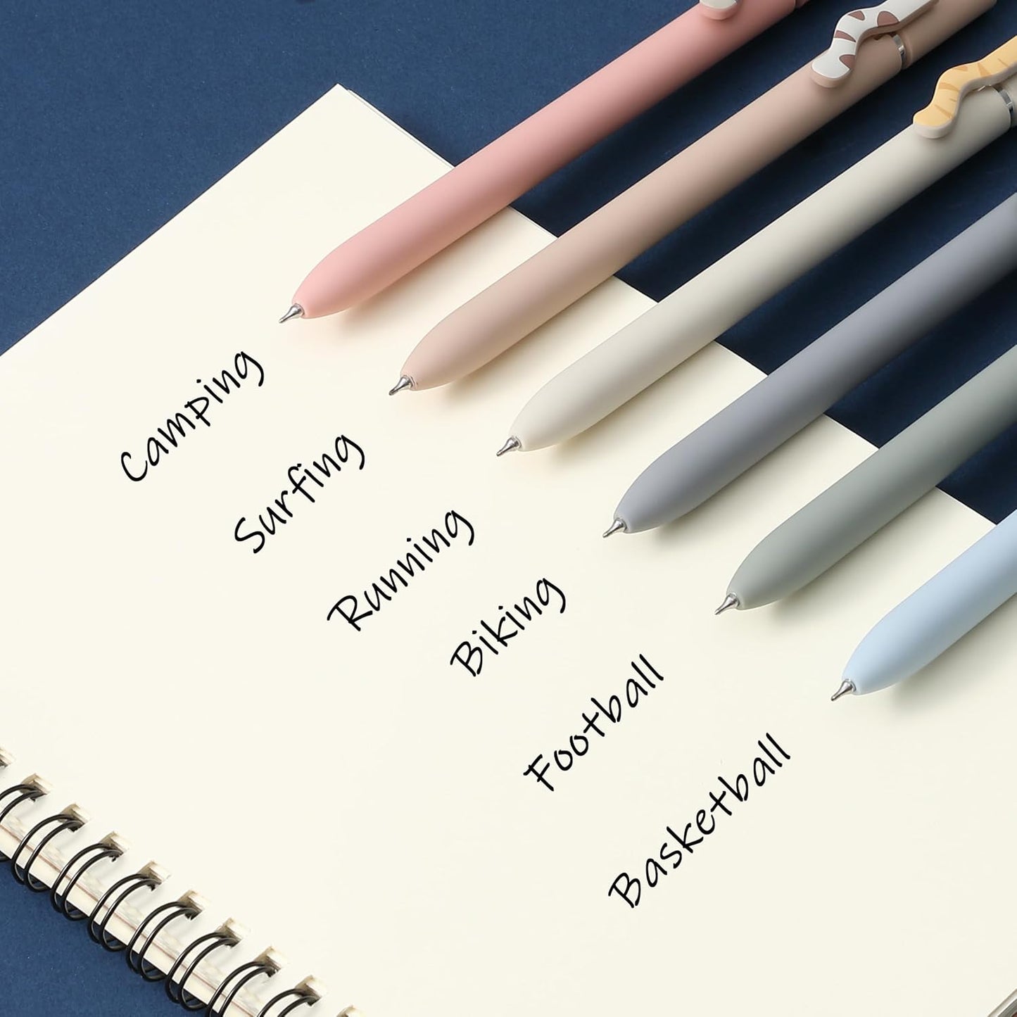 Mr. Pen- Retractable Gel Pens, 6 Pack, Black Ink, Cat Gel Pens, Cat's Tail Gel Pen Fine Point 0.5mm, Retractable Pens