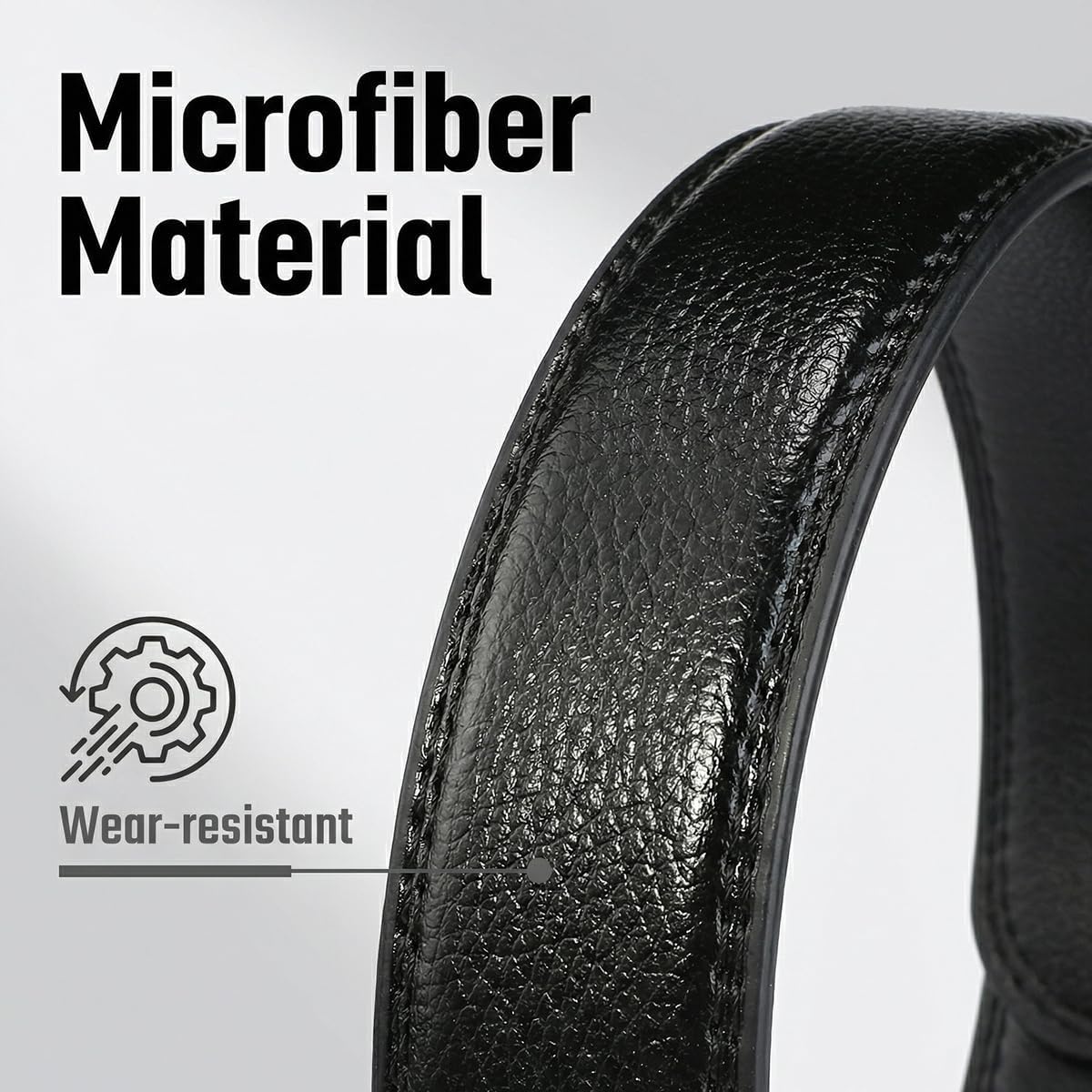 Mens Belts Big and Tall 36"-70" Men Leather Belt Casual Work Dress Belt,Black & Brown Colors