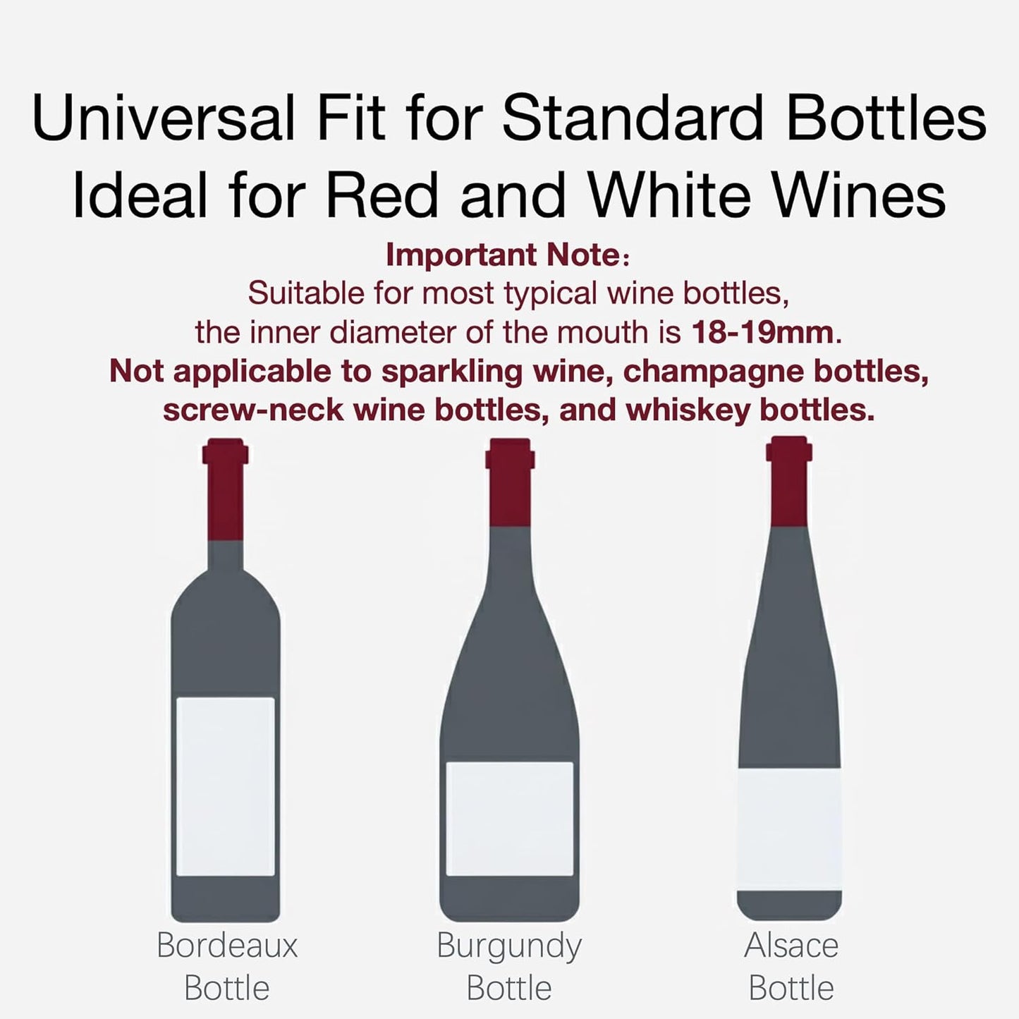 Wine Stopper for Wine Bottles 3Pcs - Leak Proof Wine Bottle Stoppers, Reusable Silicone Wine Saver to Keep Wine Fresh, Cute Wine Accessories Gift Set