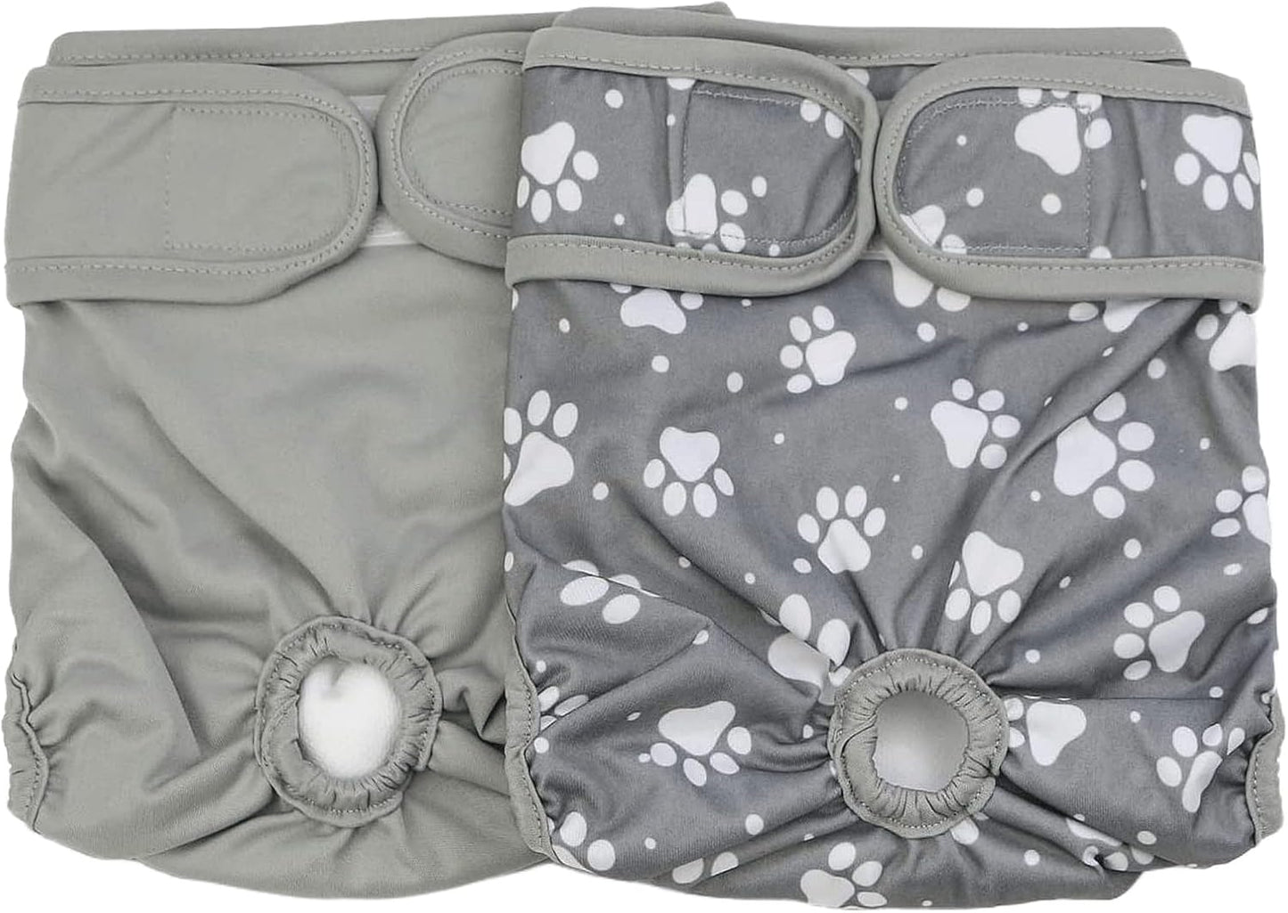 Nappies for Pets Washable Female Dog Diapers(7 Pack), Comfort Reusable Doggy Diapers(Style B, XS)