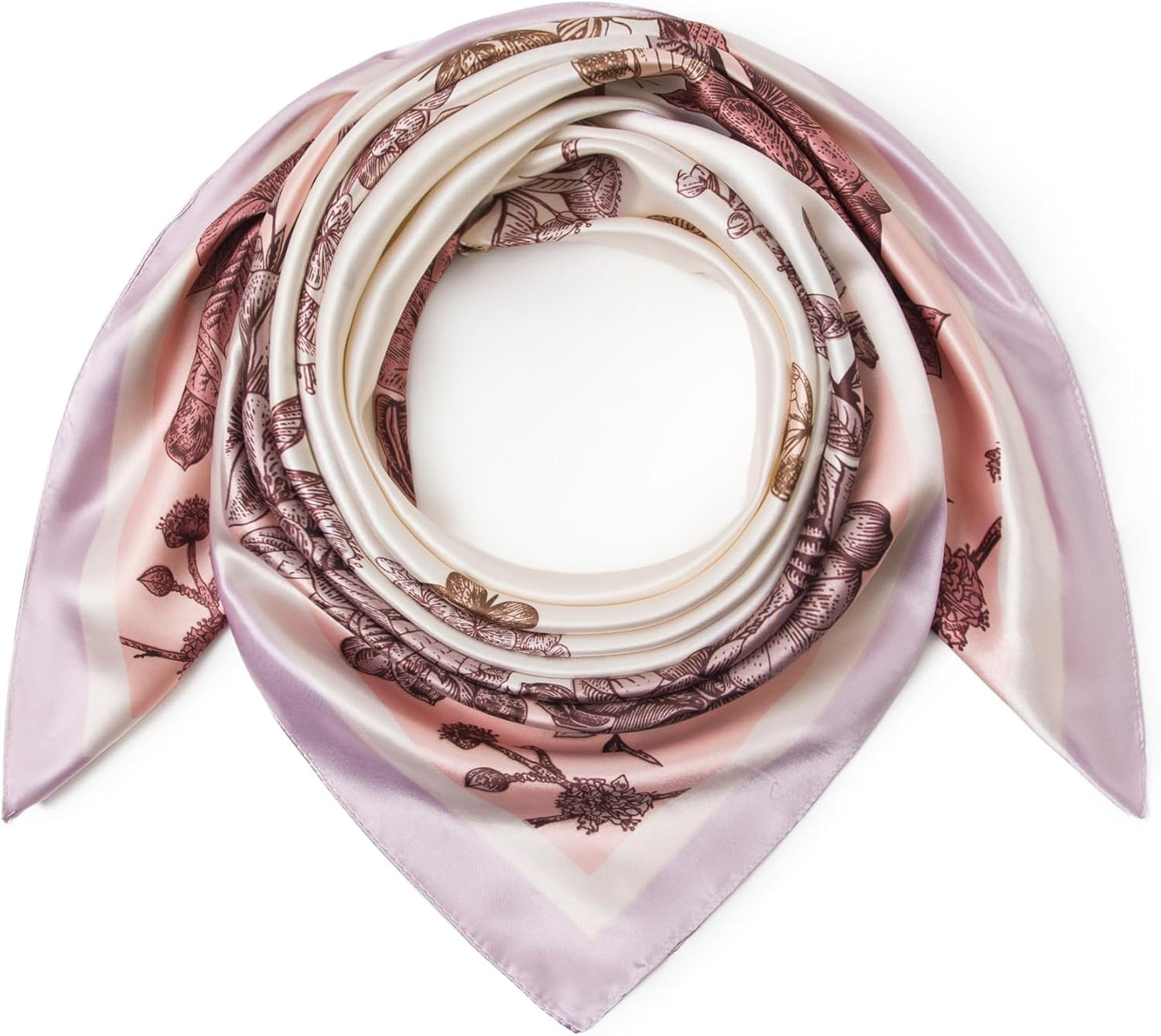 Silk-Feel 35x35 Satin Hair Scarf | Multi-Way Head Wrap for Sleep, Style & Hijab | Gift-Ready Fashion Scarf for Women