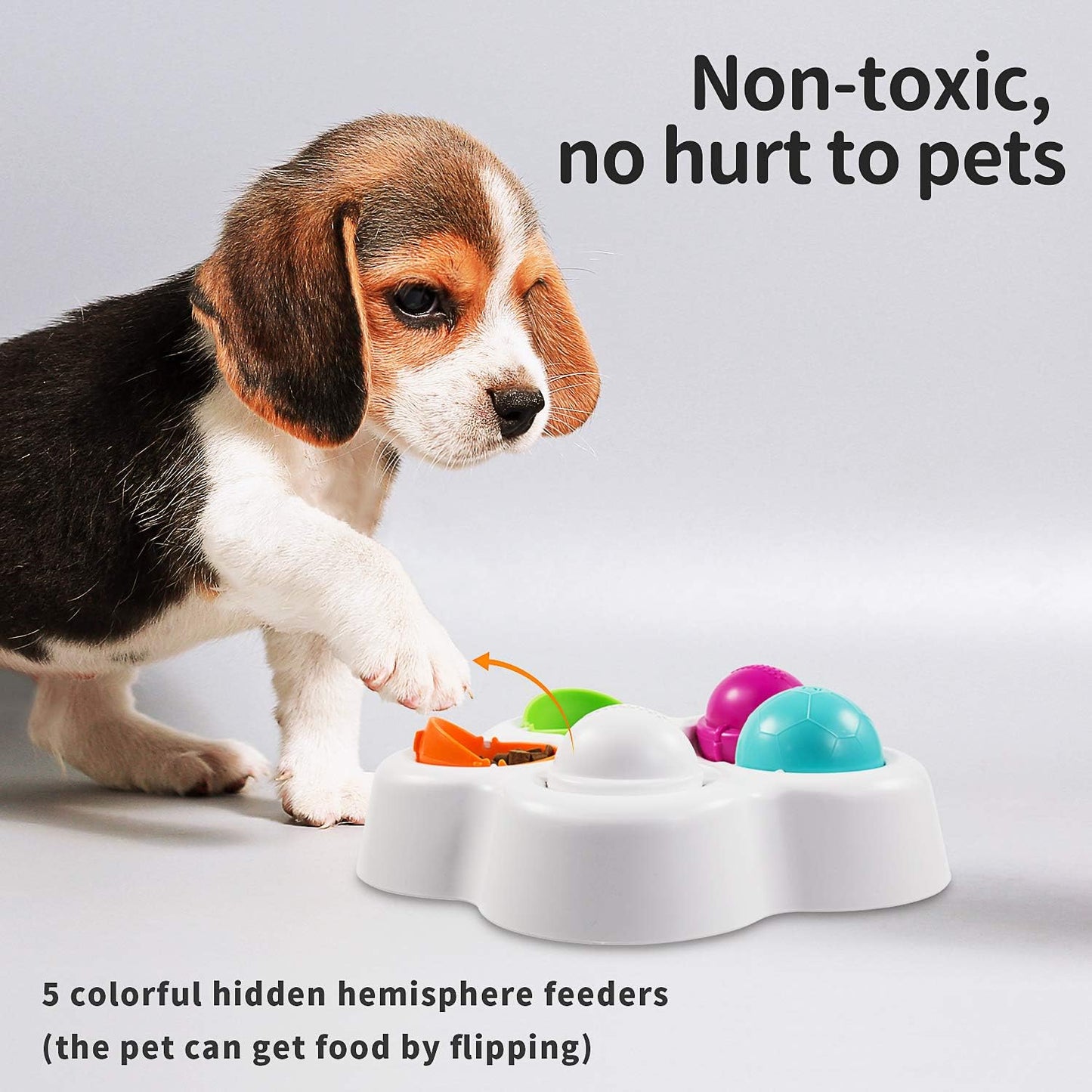 LESES Dog Puzzle Toys for Smart Dog IQ Interactive Dog Toys Slow Feeder Dog Bowls for Beginner Pet Treat Dispenser Slow Feeder, Rotating Pet Training for Small Medium and Large Dogs