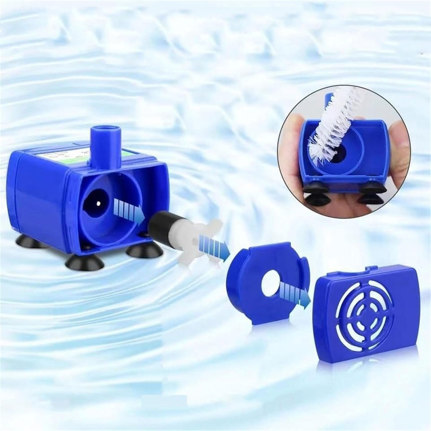 3pcs Cats Water Fountains Brushes Sponges Pet Drinking Dispenser Cleaning Kits for Pet Dogs Cats Water Fountains Feeders Bowl Pet Water Machine