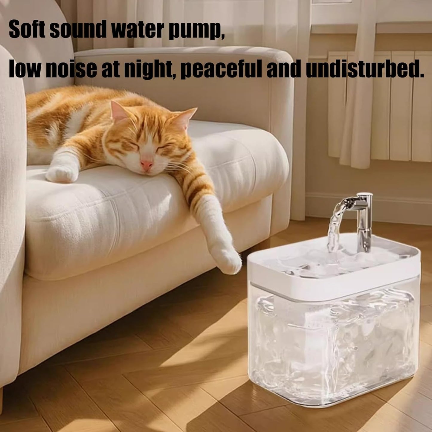 Automatic Pet Cats Water Fountain Dispenser 1500 ML for Dog Waterer Cats Drinker Feeders Container