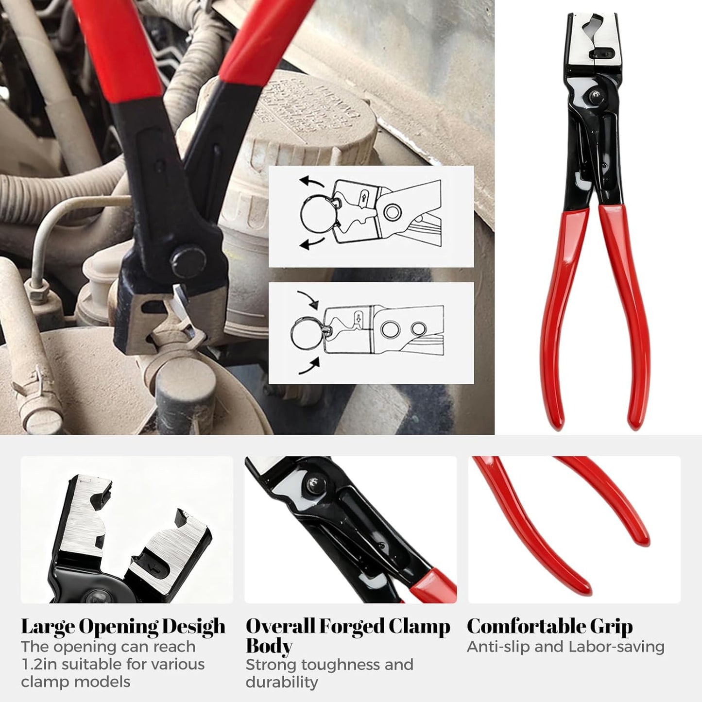 5Pcs Electrical Disconnect Pliers for Cars, Electrical Connector Separator Tool, Automotive Connector Disconnect Pliers for Cars, Trucks, SUVs