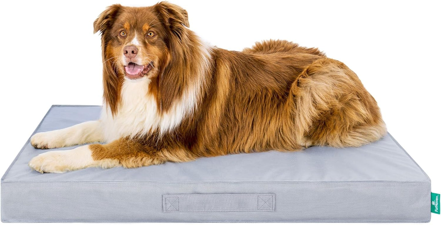 Premium Indoor-Outdoor Deluxe Mattress Pet Bed, Gray Mist, Jumbo