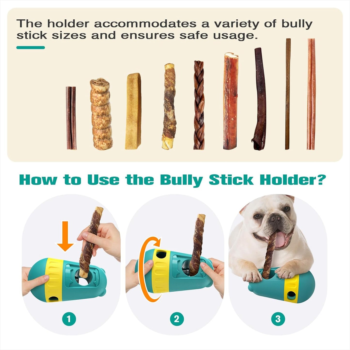 Dog Puzzles Feeder,Puppy Interactive Toys，Indestructible Puppy Toy, Adjustable Food Treat Dispenser, Perfect Alternative to Slow Feeder Dog Bowls,Bully Stick Holder for Dogs (Green)