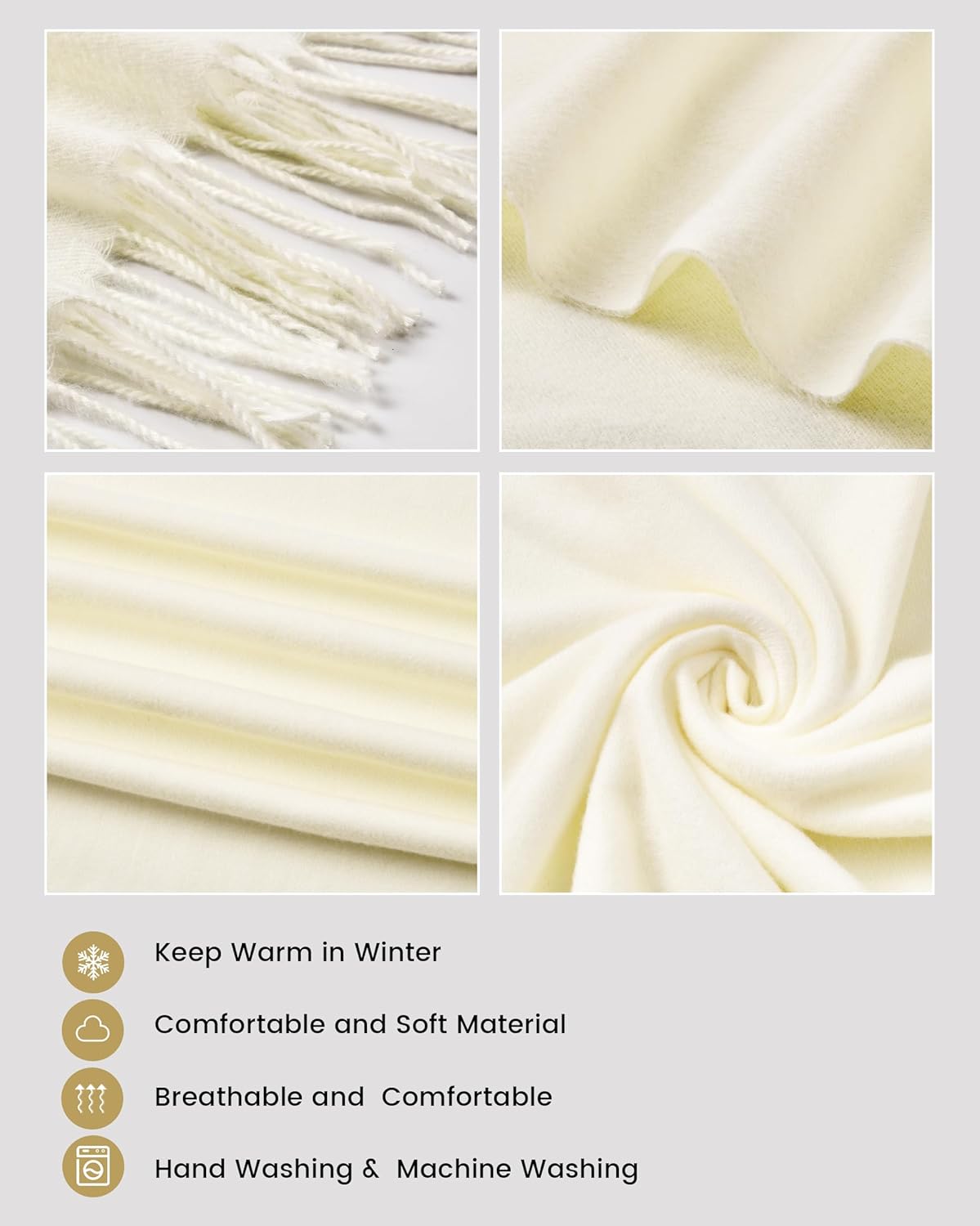Scarfs for Women Pashmina Shawls and Wraps for Evening Dress Bridesmaid Wedding Bridal Winter Warm Long Large Scarves