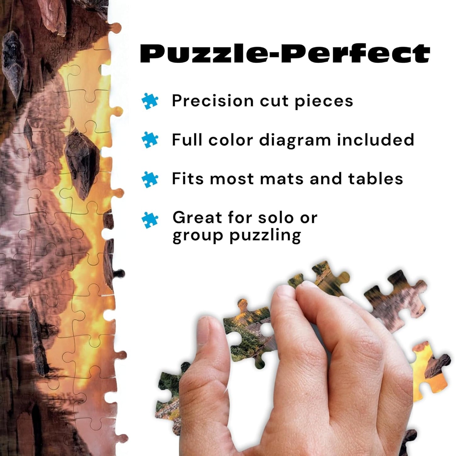 Buffalo Games - Maroon Lake Reflections - Joshua Snow - 2000 Piece Jigsaw Puzzle for Adults - Scenic Nature Puzzle, Challenging Mountain Landscape, Bonus Poster Included, Finished Size 38.50 x 26.50