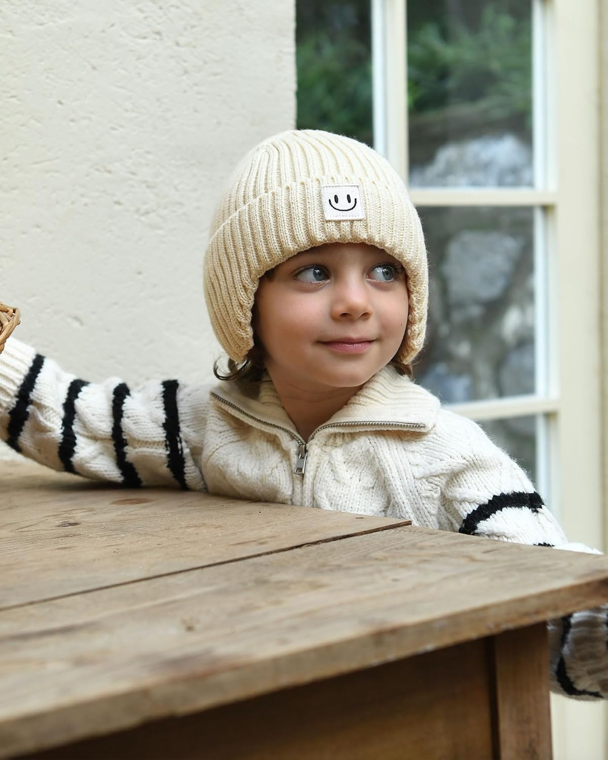 FURTALK Baby Beanie Toddler Winter Warm Hat Infant Soft Fleece Lined with Earflap Cute Knit Kids Caps