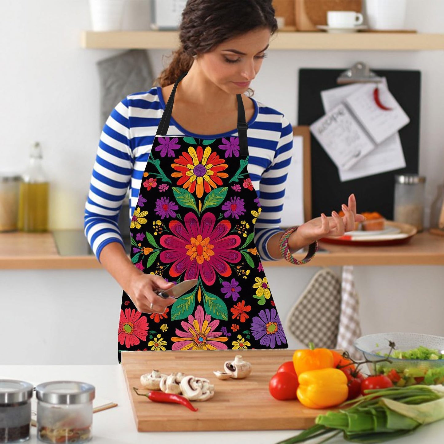 Apron Home Kitchen Cooking Baking Gardening for Women Men with Pockets, apron waterproof 32x28 inch