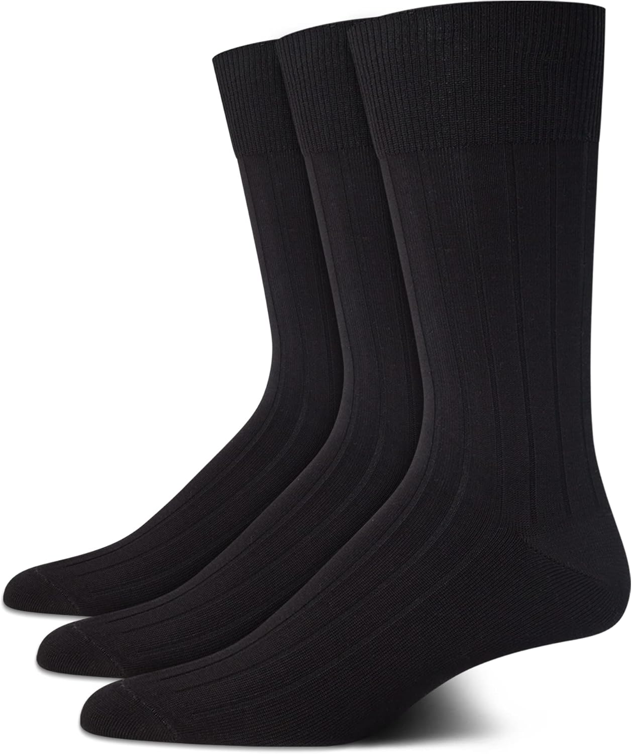Calvin Klein Mens Dress Socks - 3 Pack Breathable Cotton Blend Patterned Crew Socks for Work, Business, and Formal Wear