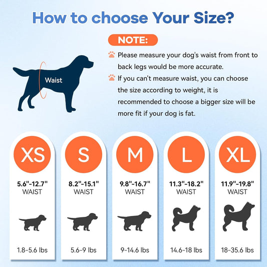 Disposable Dog Diapers Absorbent Soft Puppy Doggie Diapers for Female Dogs with Stretchy Waist Puppy Diaper in Heat Period Excitable Urination (S 10PCS)