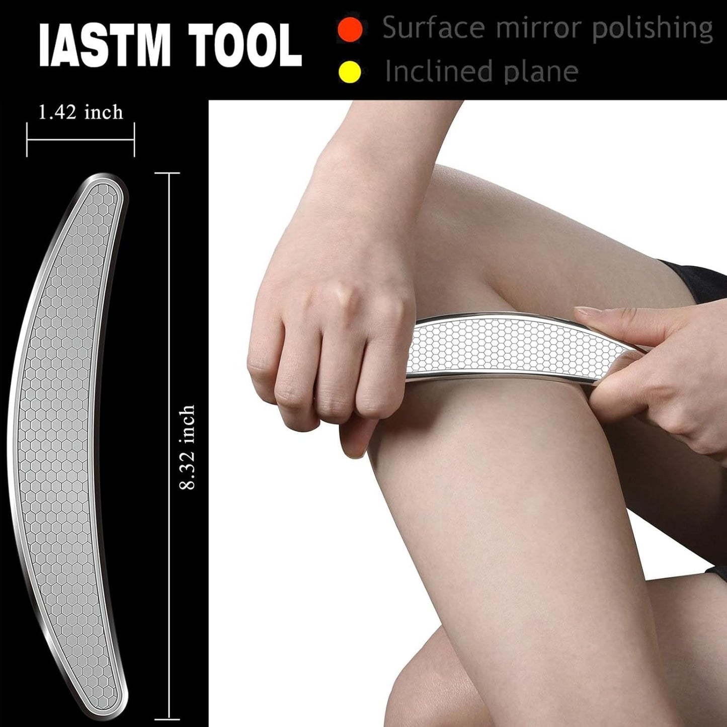 BYYDDIY 4 in 1 Gua Sha Massage Tool Set - Muscle & Fascia Scraper, Scar Tissue Tool for Physical Therapy