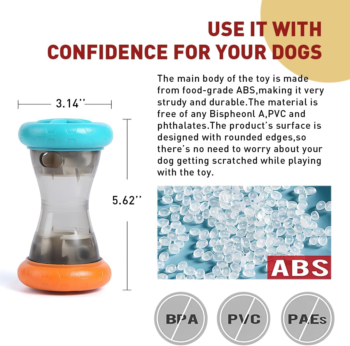 Interactive Dog Puzzle Toy | Treat Dispensing Slow Feeder for Small, Medium & Large Dogs | Chew Proof Enrichment Toy for Aggressive Chewers, Puppies & Bored Pets | Gifts