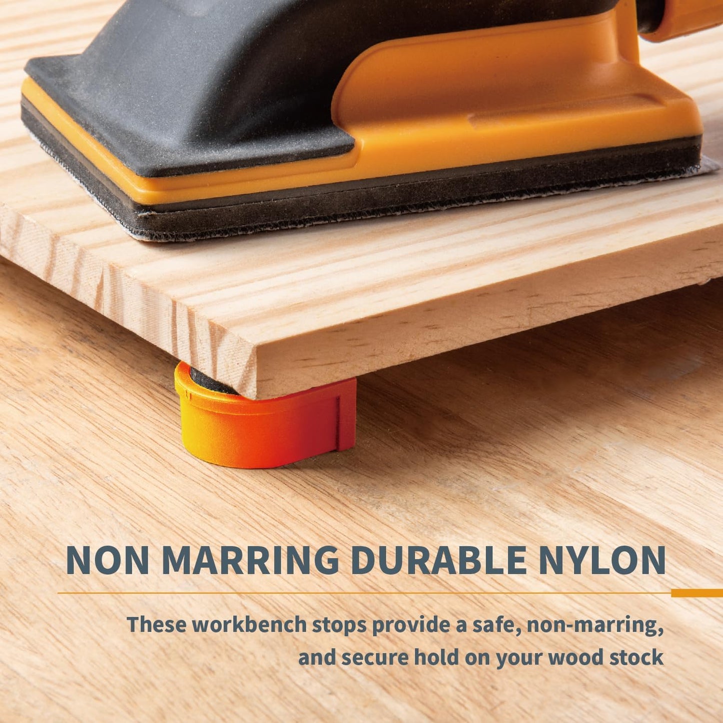 POWERTEC 12PCs Bench Dogs for 3/4" Dog Hole w/EVA Insert, Woodworking Tool for Work Bench, MFT Table, Portable Workbench, Tools for Woodworking & DIY Projects (71188-P3)