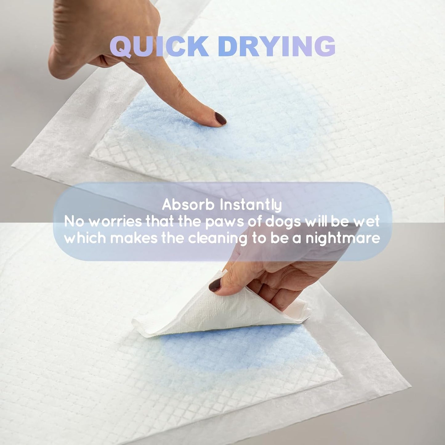 Dog Pee Pads, Thick/Ultra Absorbent Puppy Dog Training Pads, Large Size 36”×24”，Odor Eliminating Gel, Deodorizing Factors, with Pet Inducer (35 Count)