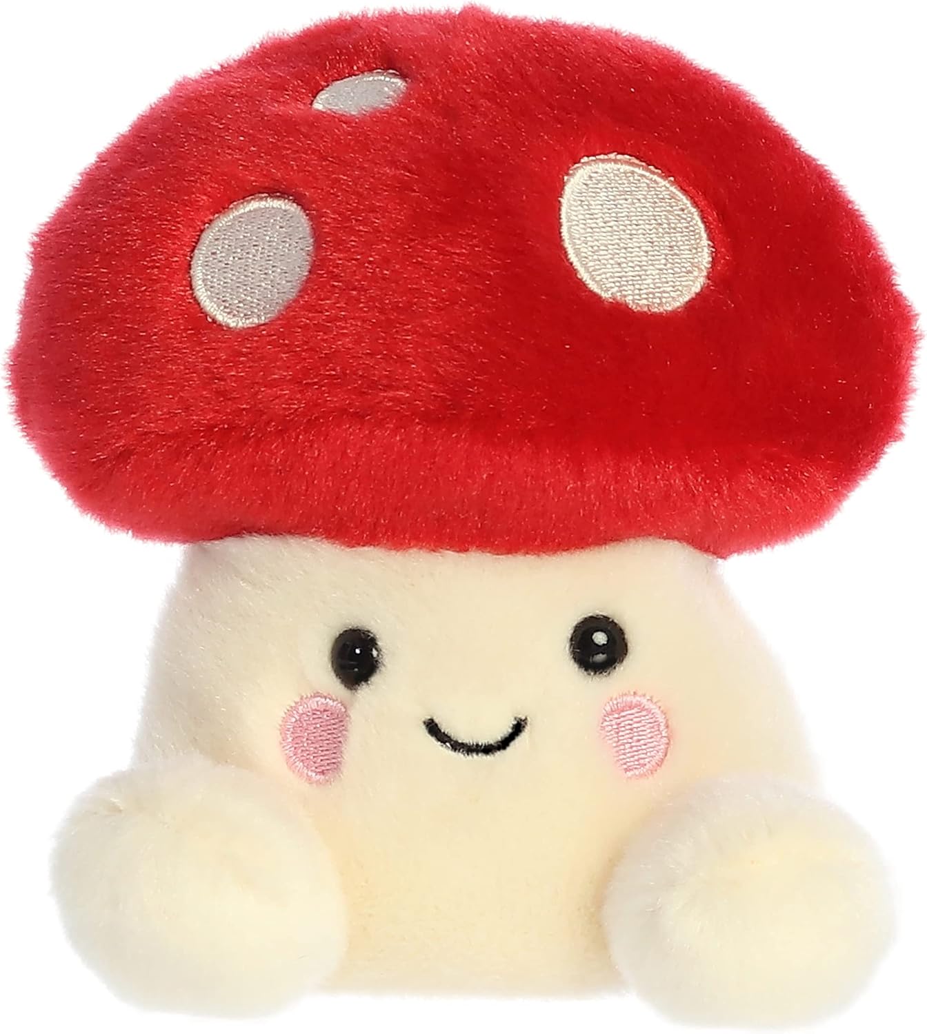 Aurora® Adorable Palm Pals™ Amanita Mushroom™ Stuffed Animal - Fun Collectible Plush for Kids and Adult Collectors - Perfect for Decorating Rooms and Birthday Gifts - Red 5 Inches