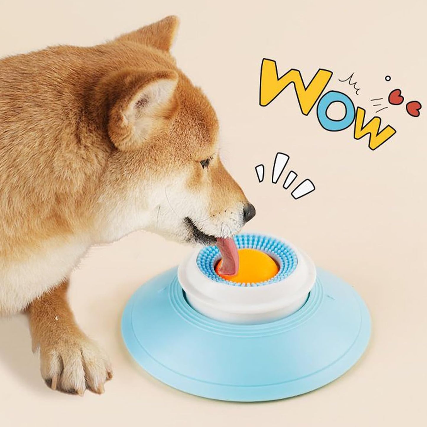 Lickimats for Dogs, Slow Eating Lick Bowl with Suction Cup, Interactive Non-Slip Snuffle Pet Calming Toy for Small Medium Puppies, Cats, Animal Feeding