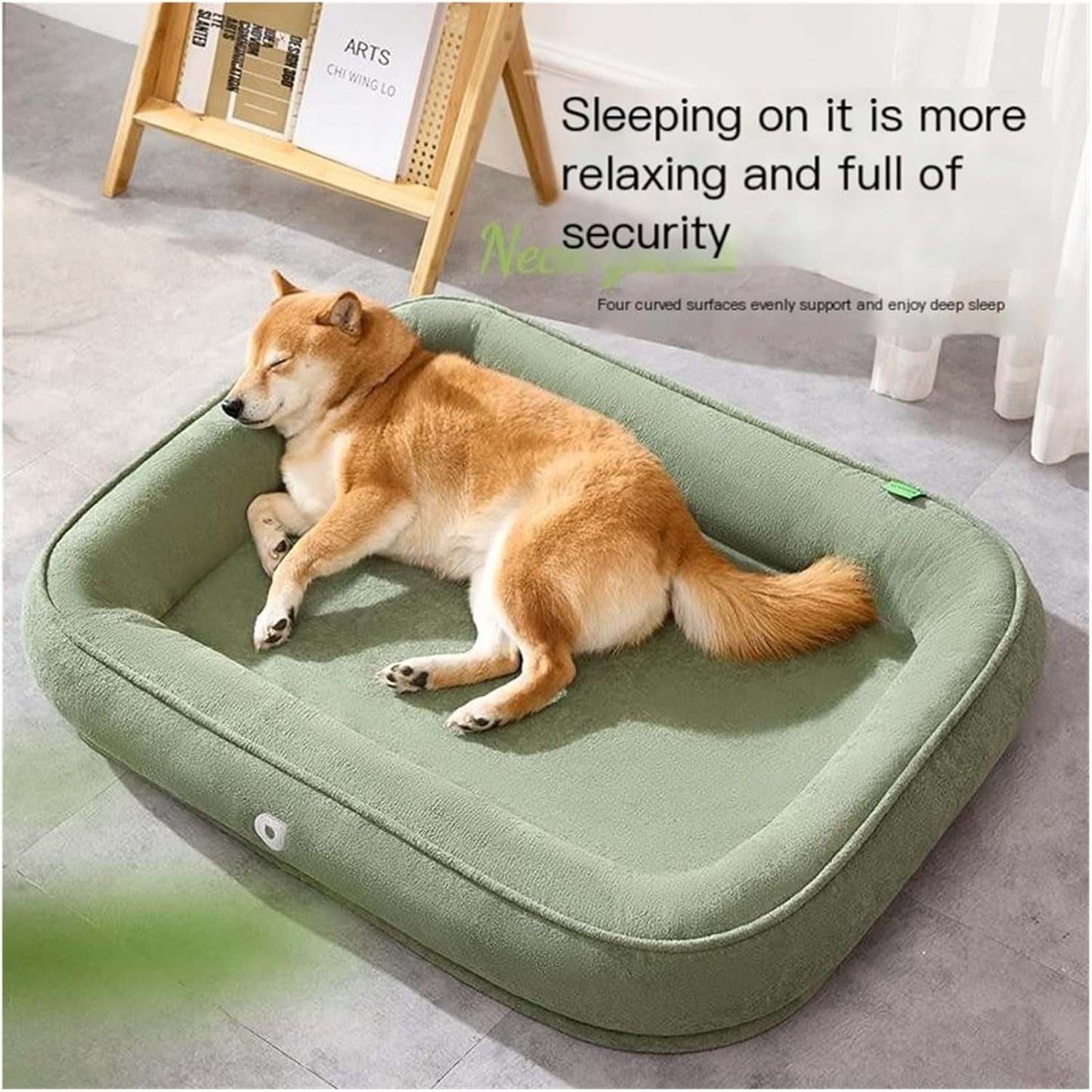 New Four-Season Universal Dog Kennel, Thickened Splash-Proof Runway, cat, Removable and Washable mat, pet(Ash,M)