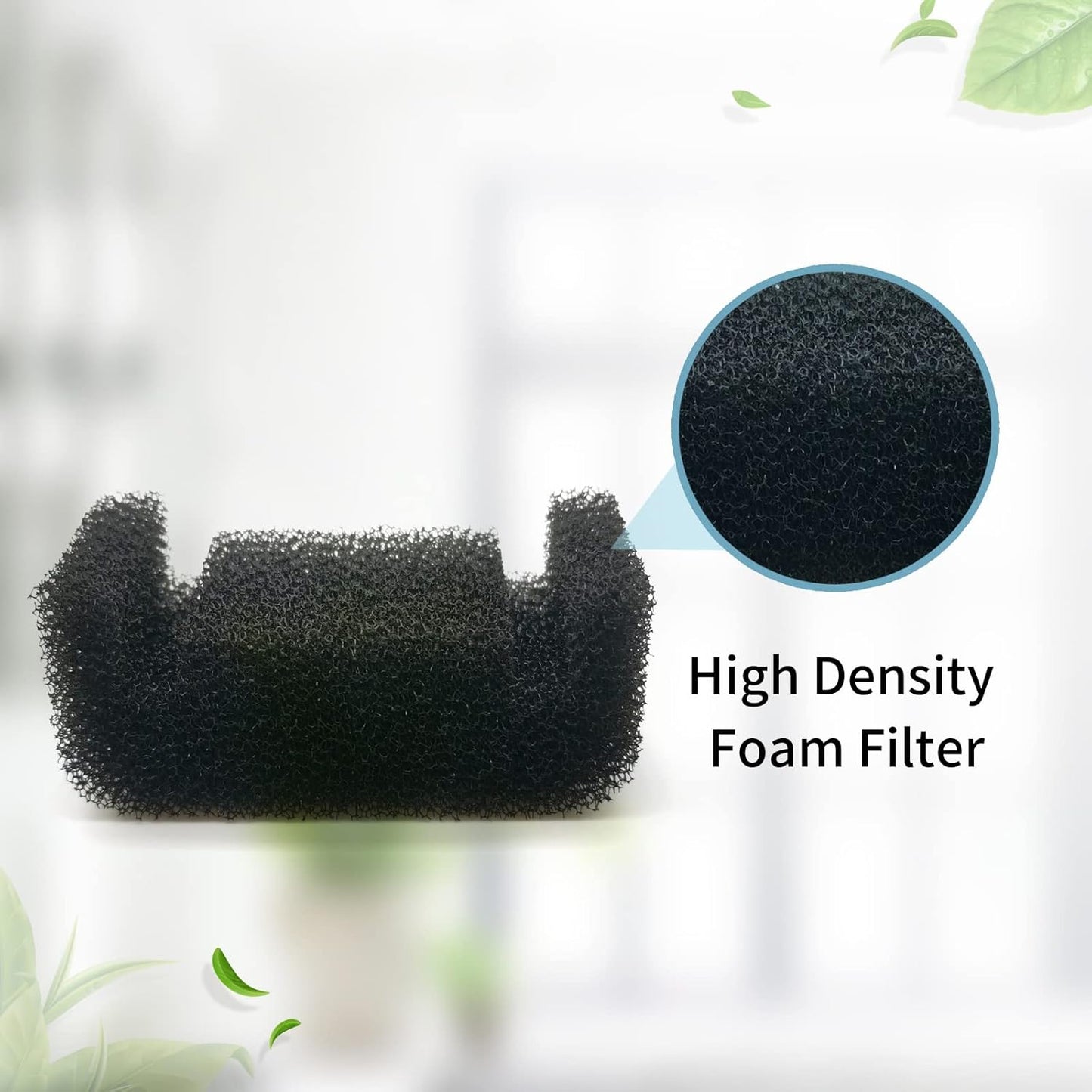 8 Pack - Cat - Water - Fountain - Filters with 8 Sponges, Replacement Filters for 67oz/2L Pet Drinking Fountain Dog Water Dispenser