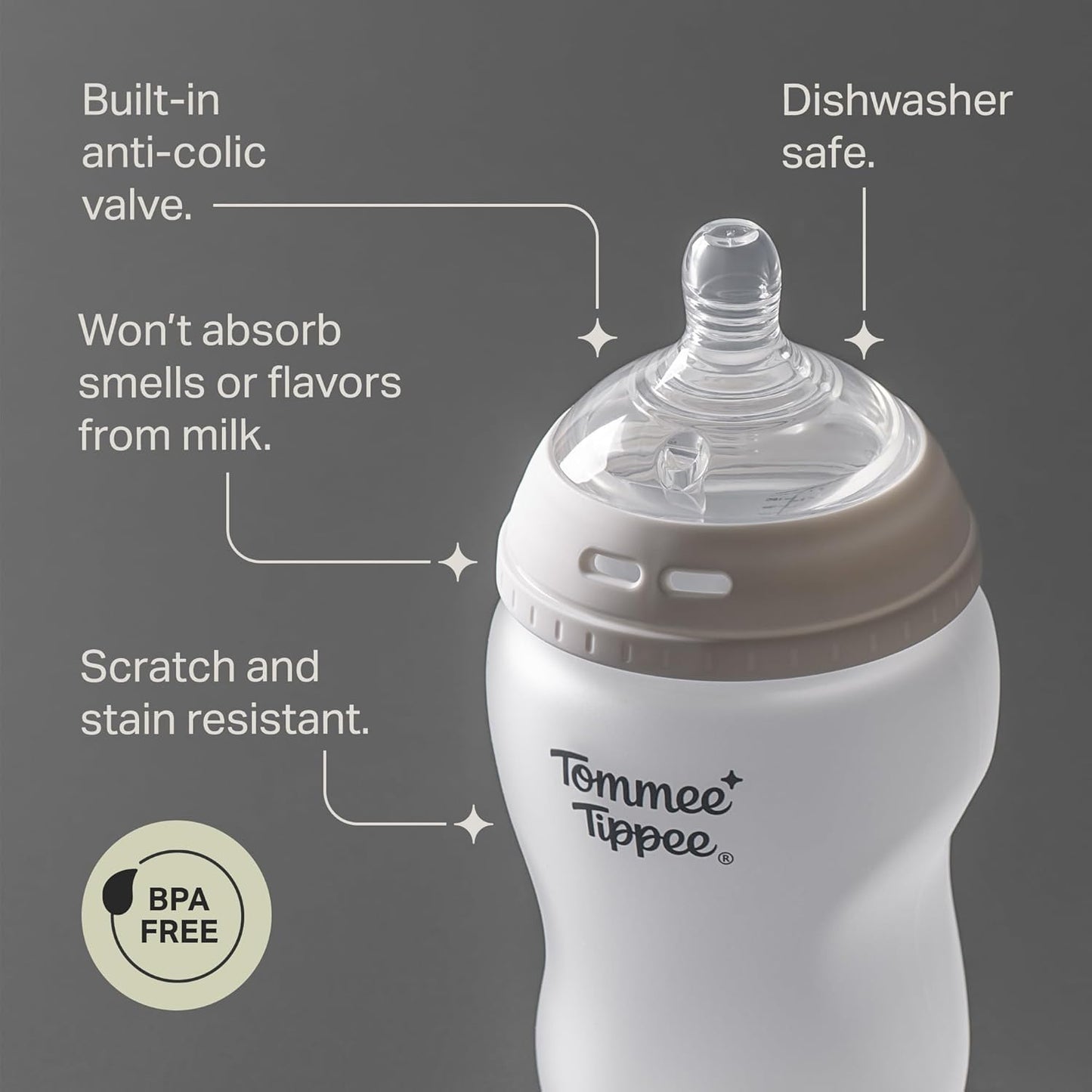 Tommee Tippee Natural Start Silicone Coated Glass Baby Bottles for Feeding from Newborn Up, 5oz, 2 Pack