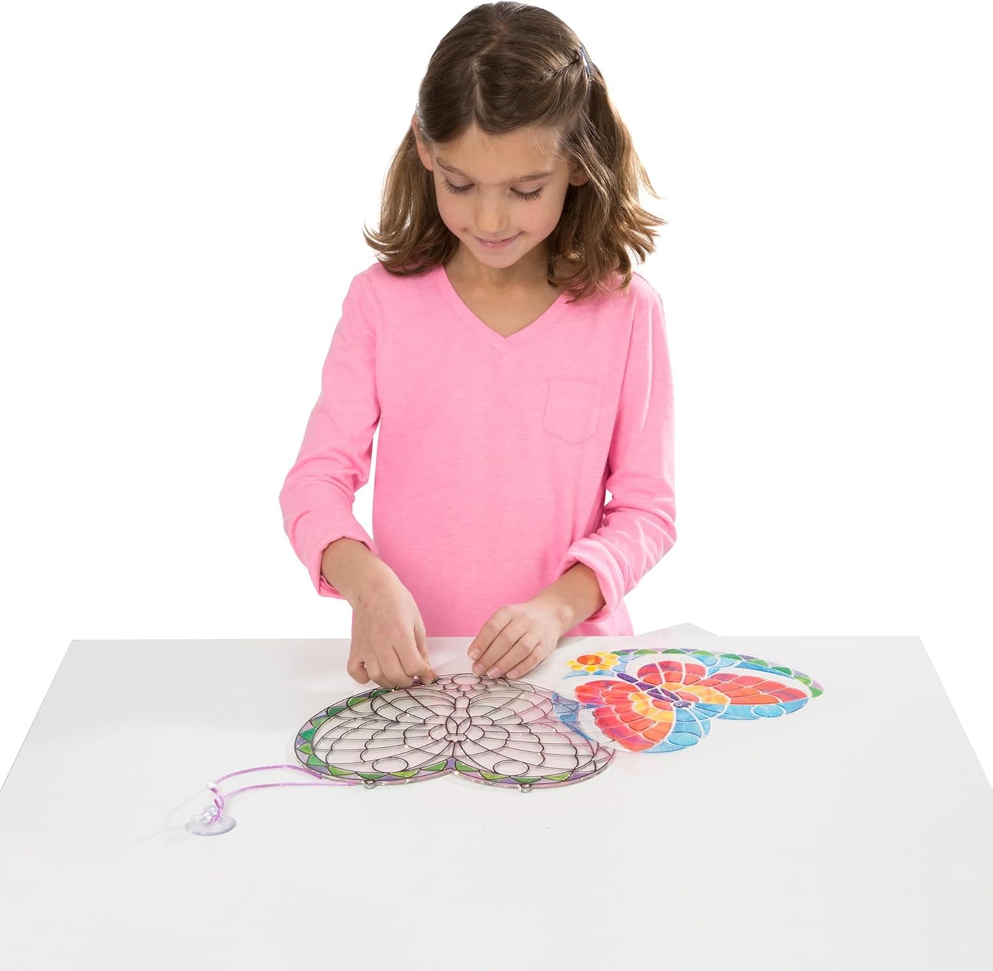 Melissa & Doug Stained Glass Made Easy Activity Kit: Butterfly - 140+ Stickers