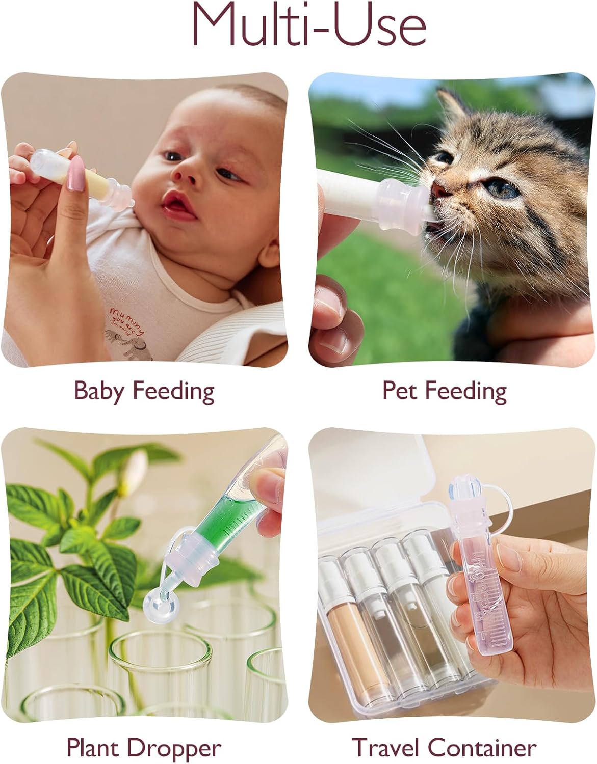 Momcozy Colostrum Collector Reusable Breast Milk Collector with Storage Case and Cotton Wipe, Portable Colostrum Container BPA Free, Multi-Use Collector 5ml-6pcs