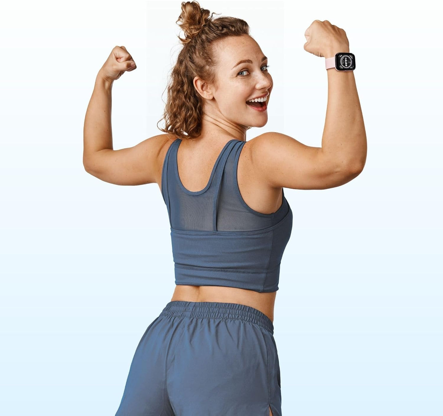 Amazfit Bip 5 Smart Watch 46mm, GPS, Amazon Alexa Built-in, Bluetooth Calling, 10-Day Battery, Heart-Rate & VO2 Max, Sleep Health Monitoring, AI Fitness Tracker App, for Android & iPhone, Pastel Pink