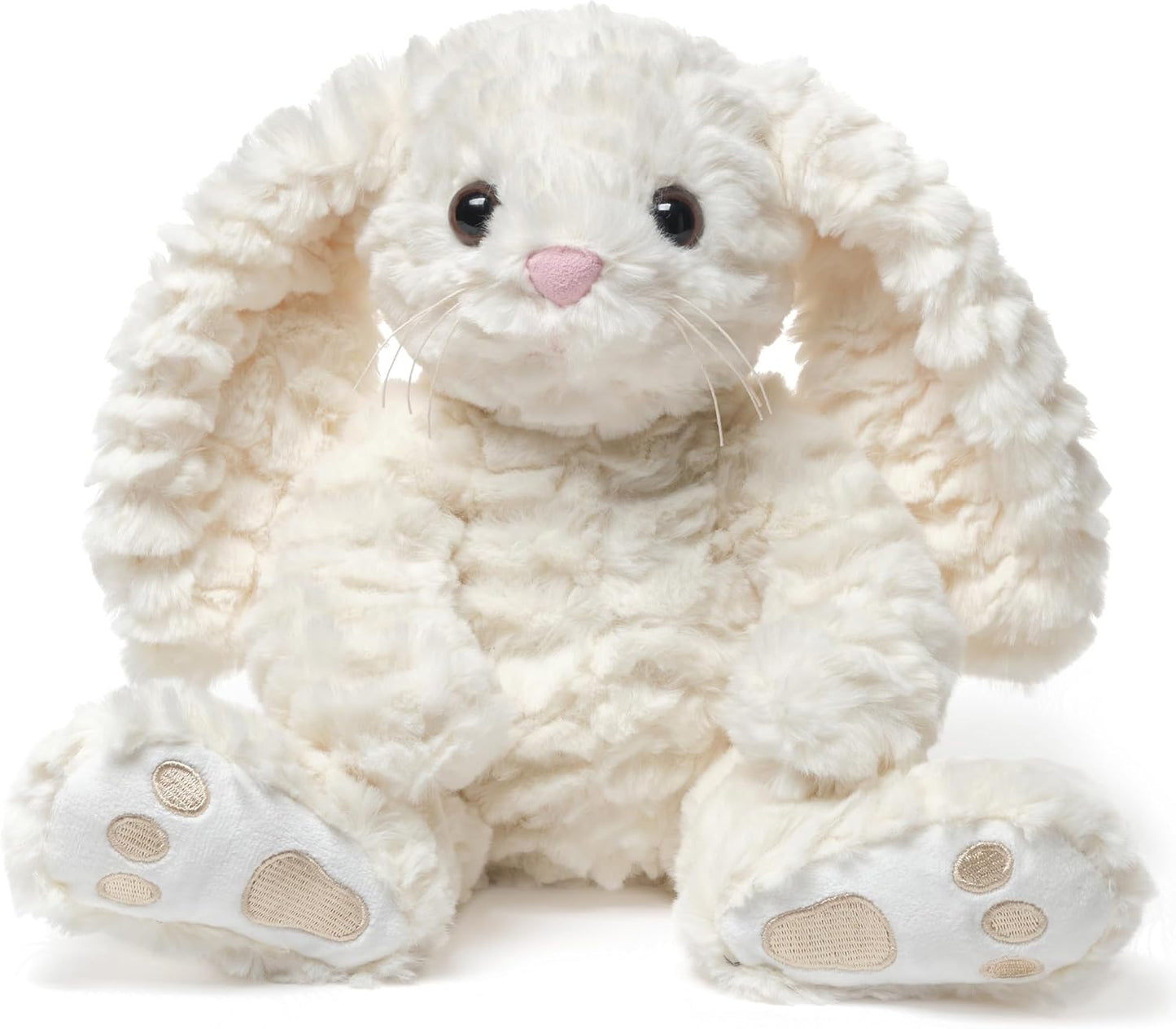 Bearington Creamy The Easter Bunny Stuffed Animal - 10" Soft Plush Rabbit Toy with Fluffy Fur - Adorable Toy Bunny with Cuddly Design - Cute Easter Stuffed Animal Gift for Kids and Babies