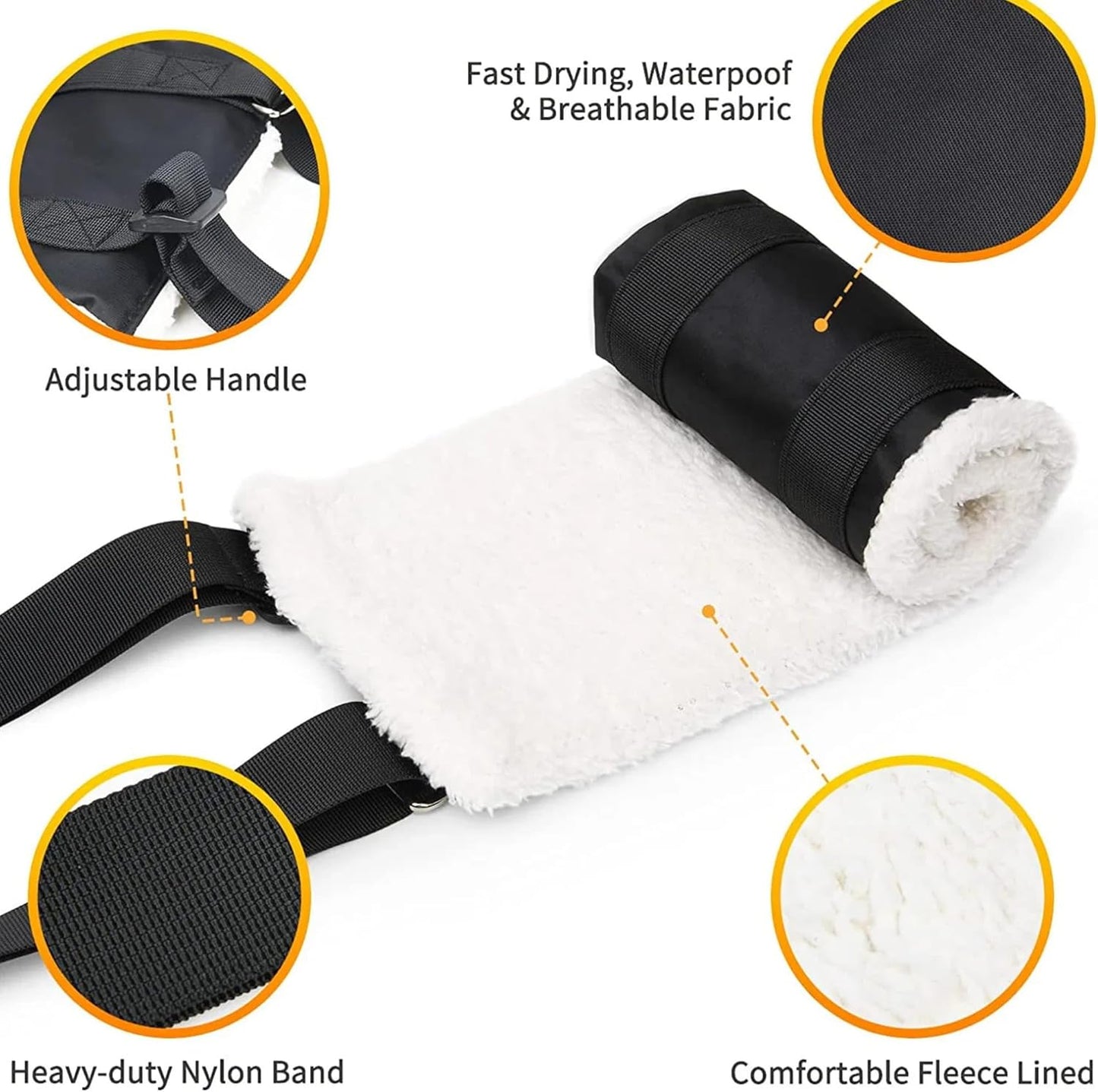 Adjustable Dog Lift Harness – Rear Leg Support Sling for Large Dogs | Mobility Aid for Senior, Injured & Post-Surgery Pets, ACL Surgery Dogs | Soft, Durable & Comfortable