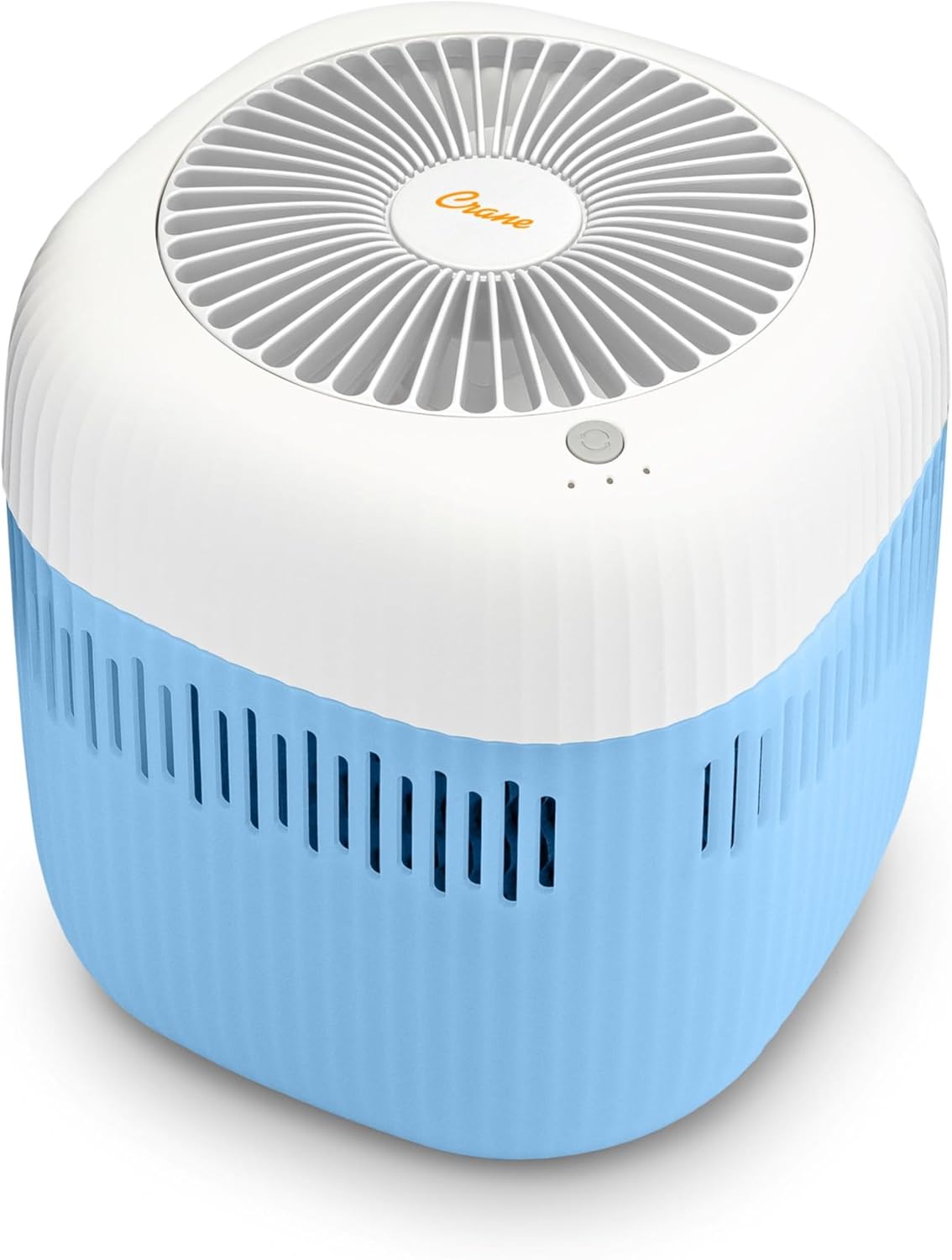 Crane Evaporative Humidifier With Wick Filter, Dishwasher Safe Tank, UV Light, Invisible Mist Evaporative Humidifiers for Bedroom, Nursery, Office, Easy Clean Humidifier 3.8L Tank, Up To 250 SQ FT