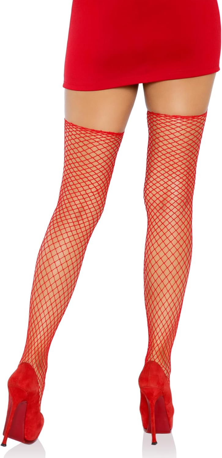 Leg Avenue Women's Unfinished Top Industrial Fishnet Stockings