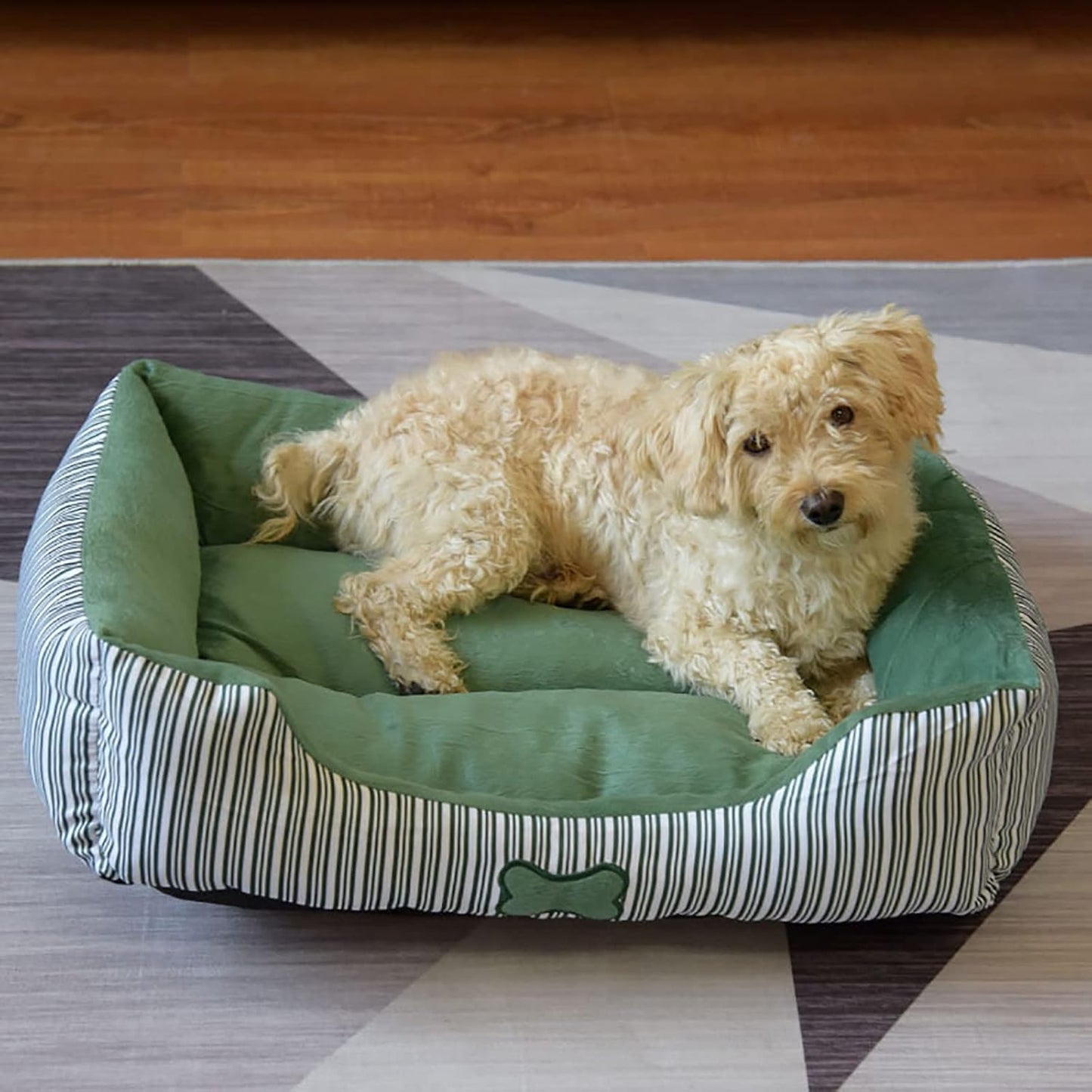 Pet Dog Bed for Dogs Dog Beds Pet Bed Dog Sofa Bed for Comfortable Sleep Machine Washable for Medium and Large Dogs Puppy Bed,Blue,L