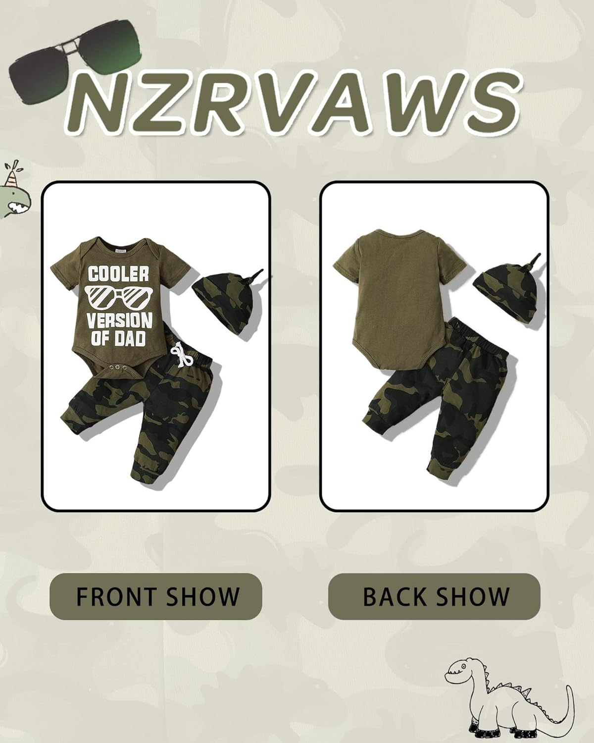 NZRVAWS Baby Boy Clothes Preemie Infant Boy Bear Outfits Jumpsuit Bodysuit Letter Print Romper