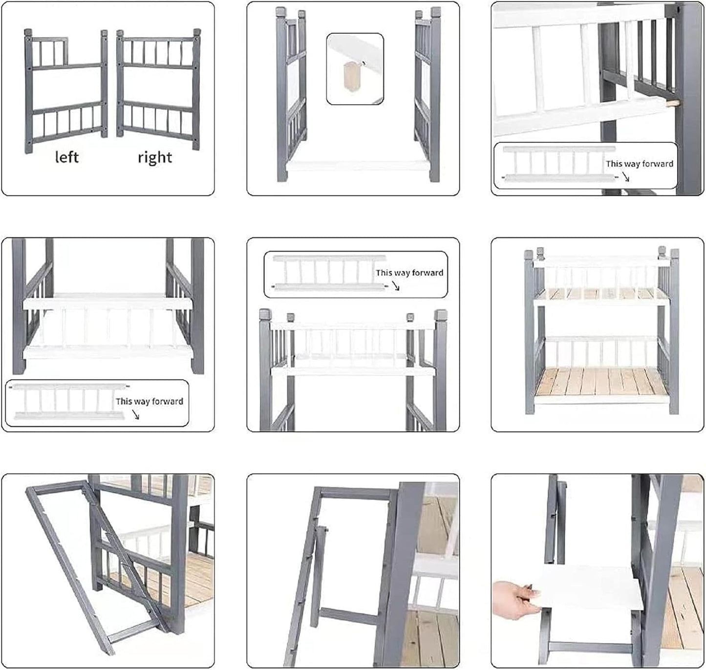 Small Medium Large Dogs Pet Bed with Stairs, Removable Double Layer Dog Bunk Bed - Perfect for Small Pets - Cozy and Functional Design