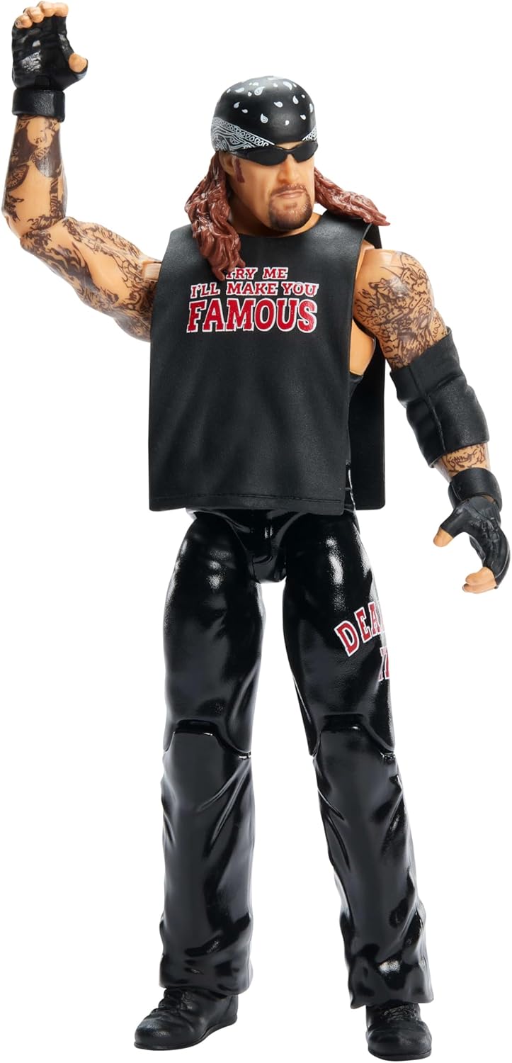 Mattel WWE Undertaker Action Figure, Main Event Series #161, 6-inch Collectible Superstar with 14 Articulation Points & Life-Like Look