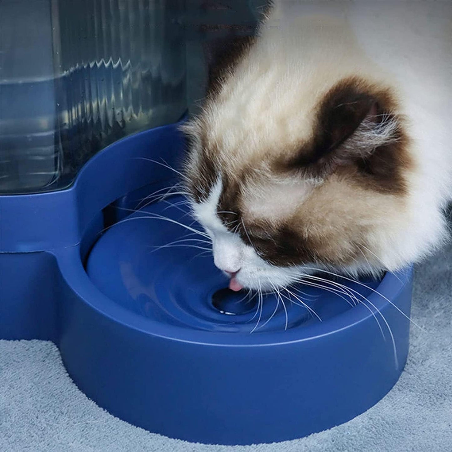 Pet Automatic Feeder and Water Dispensers Set, Automatic Pet Dog Cat Water Fountain Dispenser Puppy Drinker Feeder No Spill Water Dispenser and Feeder cat Fountain