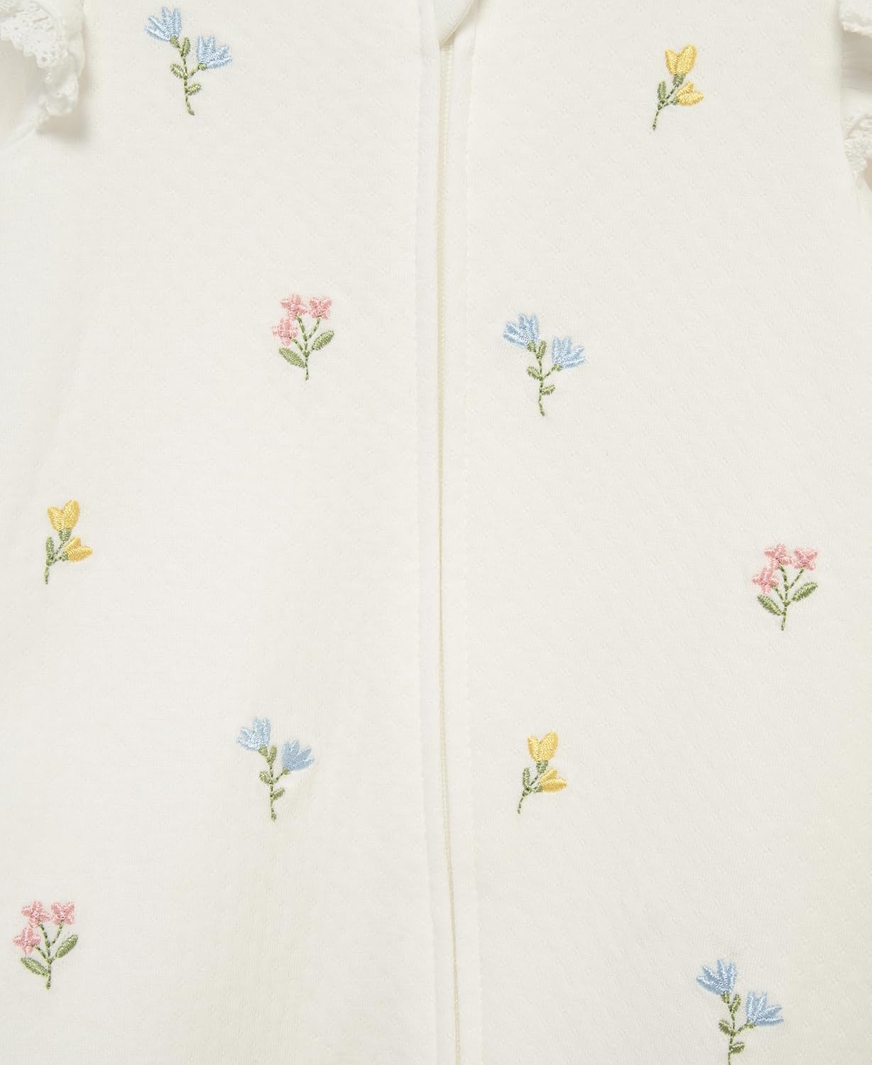 Little Me Clothes for Baby Girls' 100% Cotton Scratch-Free Tag Footie Sleeper, Preemie to 9 Months