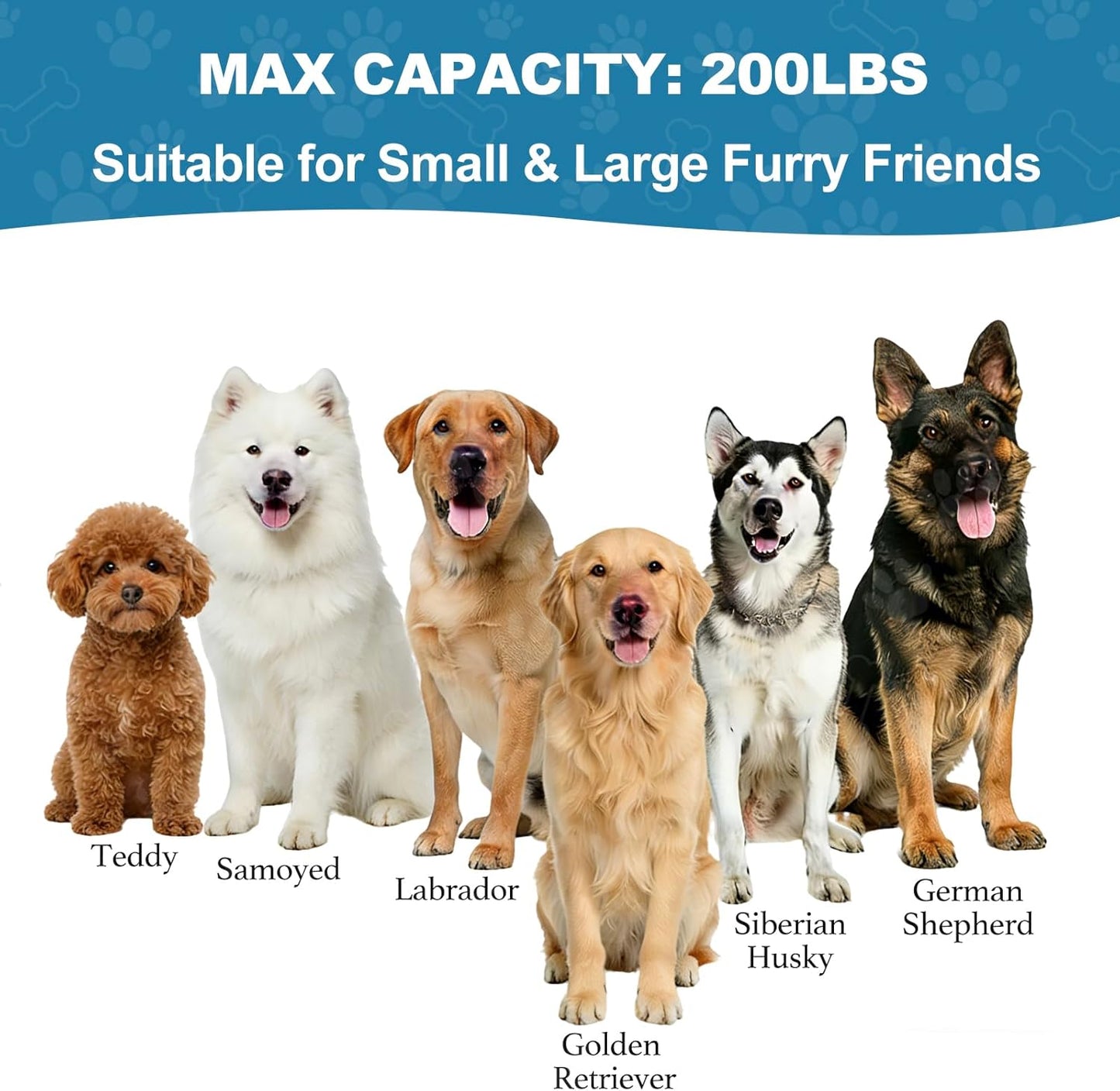 Inflatable Dog Water Ramp Floating Dock - 200LBS Capacity Non-Slip Pet Float Ladder Enables Safe Pool/Lake/Boat Entry