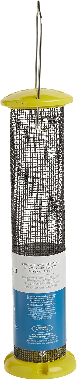 Woodlink NAWLNT Audubon Die Cast Aluminum Finch Screen Tube Wild Bird Feeder, 13-Inch,beige